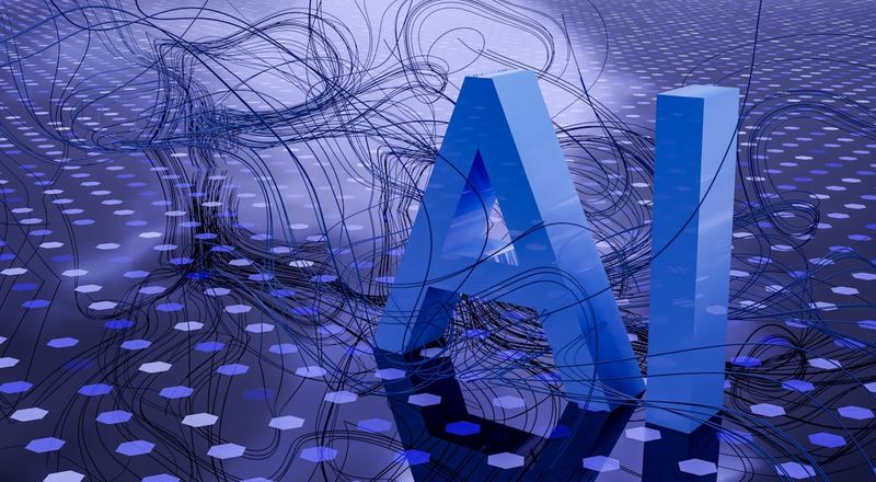 Representação de inteligência artificial conversando com pessoas